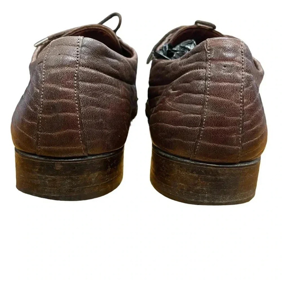 Dack’s Brown Baffin Seal Skin Oxford Shoes Size 10 - Picture 10 of 12